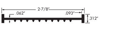 Garage Door Weather-Strip Diagram - 1490